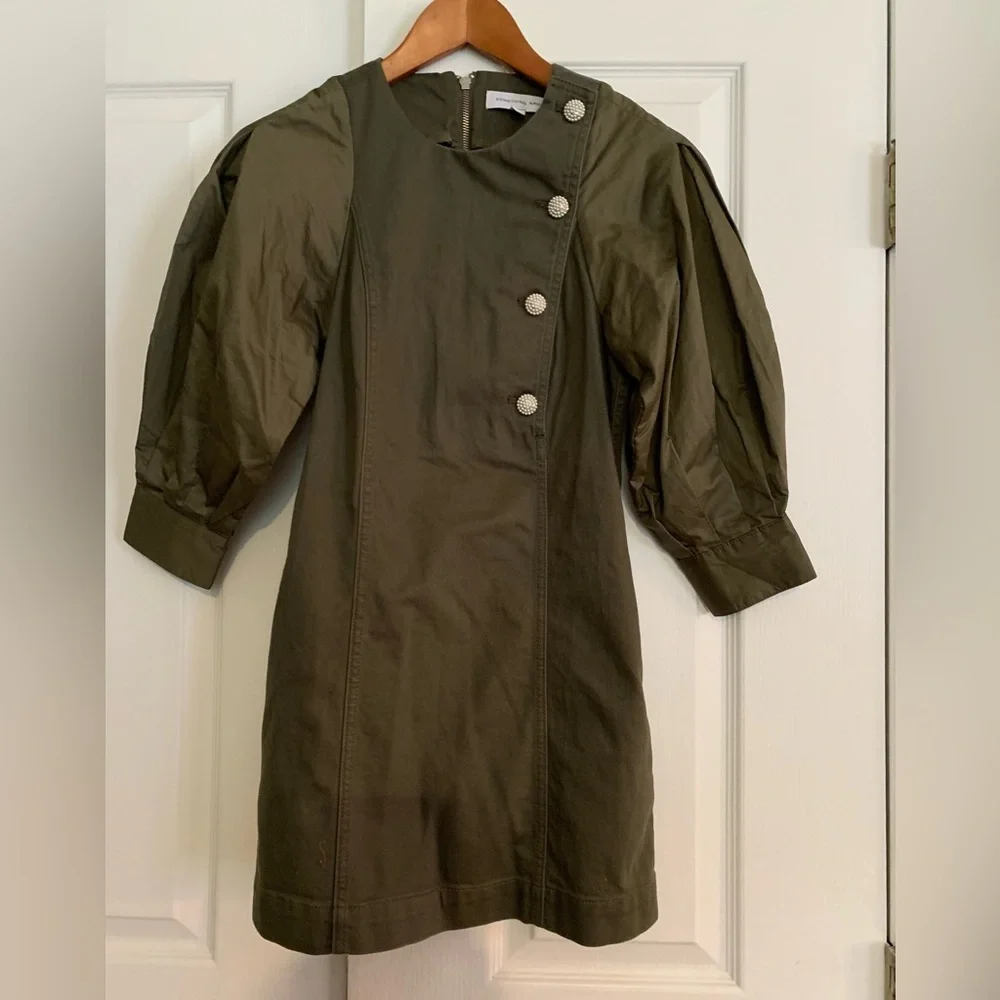 Something Navy Arielle Pearl Button Dress - Picture 4 of 8